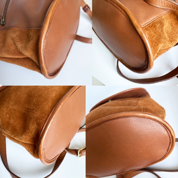 Vintage Coach Bag Berkeley Convertible Backpack Russet Reverse Suede HTF Color main image 9